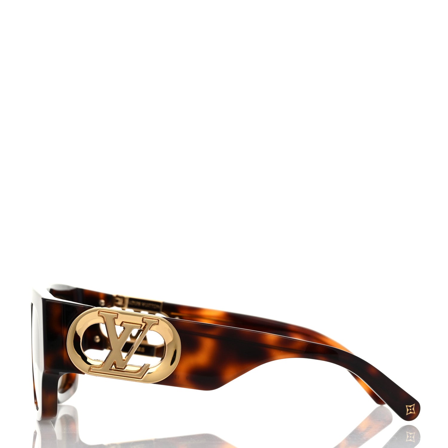 Louis Vuitton Acetate LV Link PM Square Sunglasses Z1566E Black 3 of 7