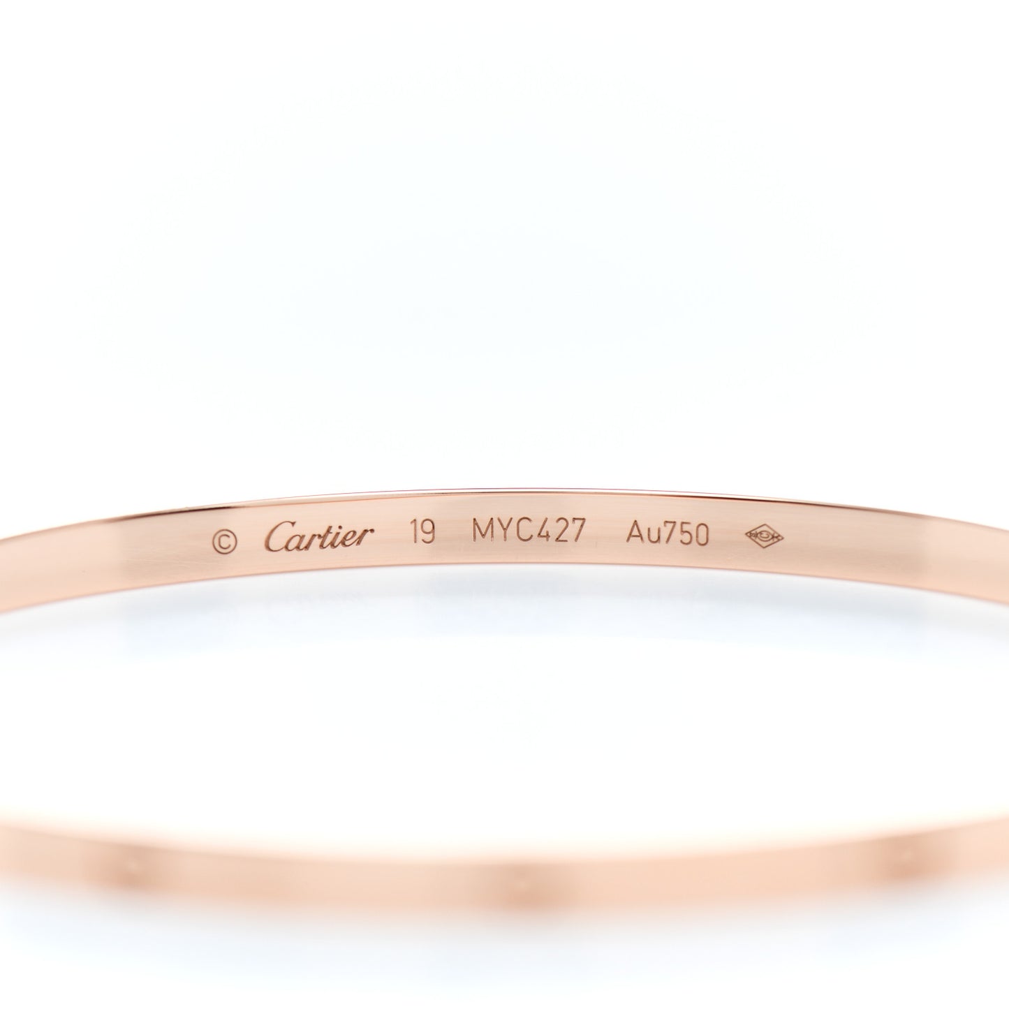 18K Pink Gold Small LOVE Bracelet 19
