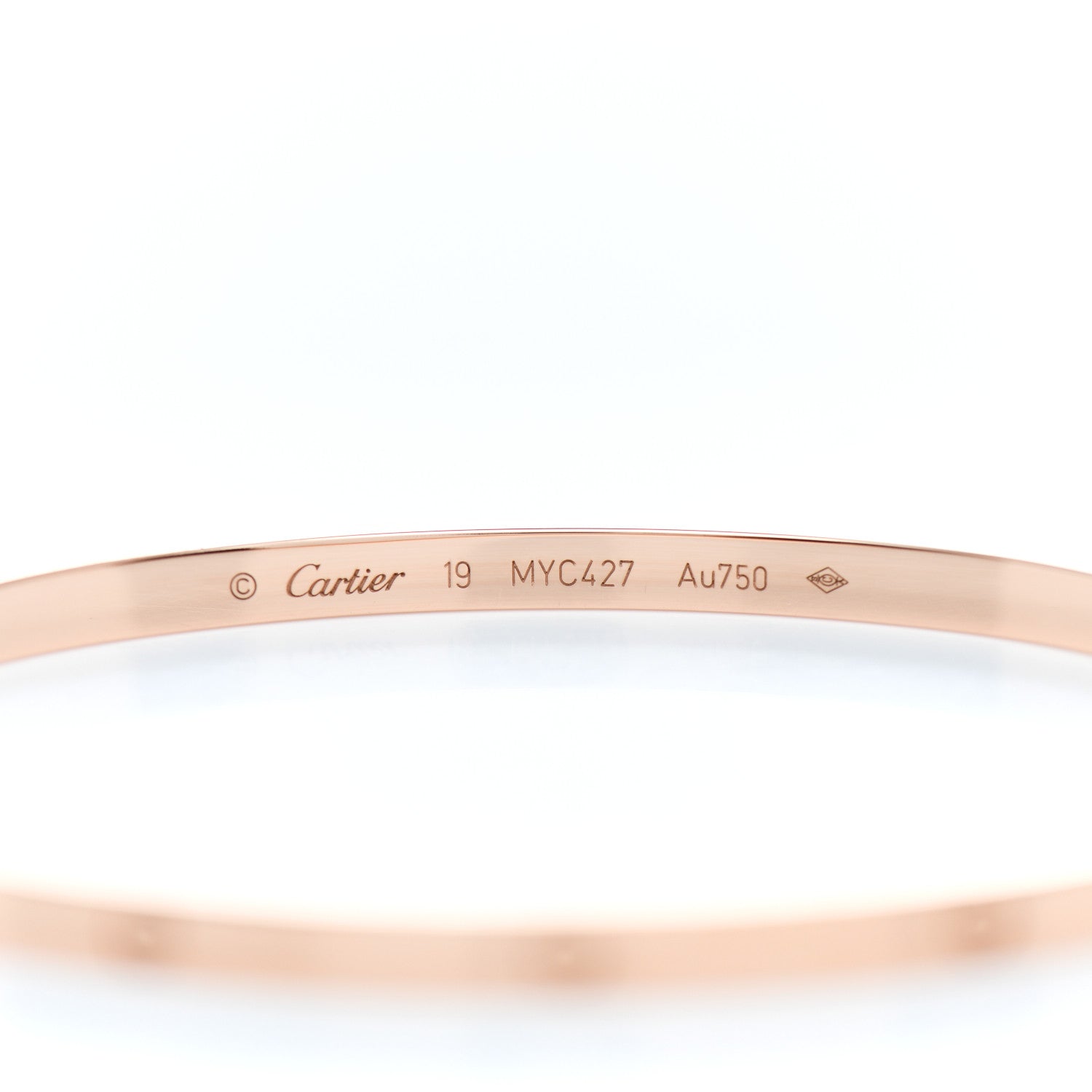 Cartier 18K Pink Gold Small LOVE Bracelet 19 4 of 4