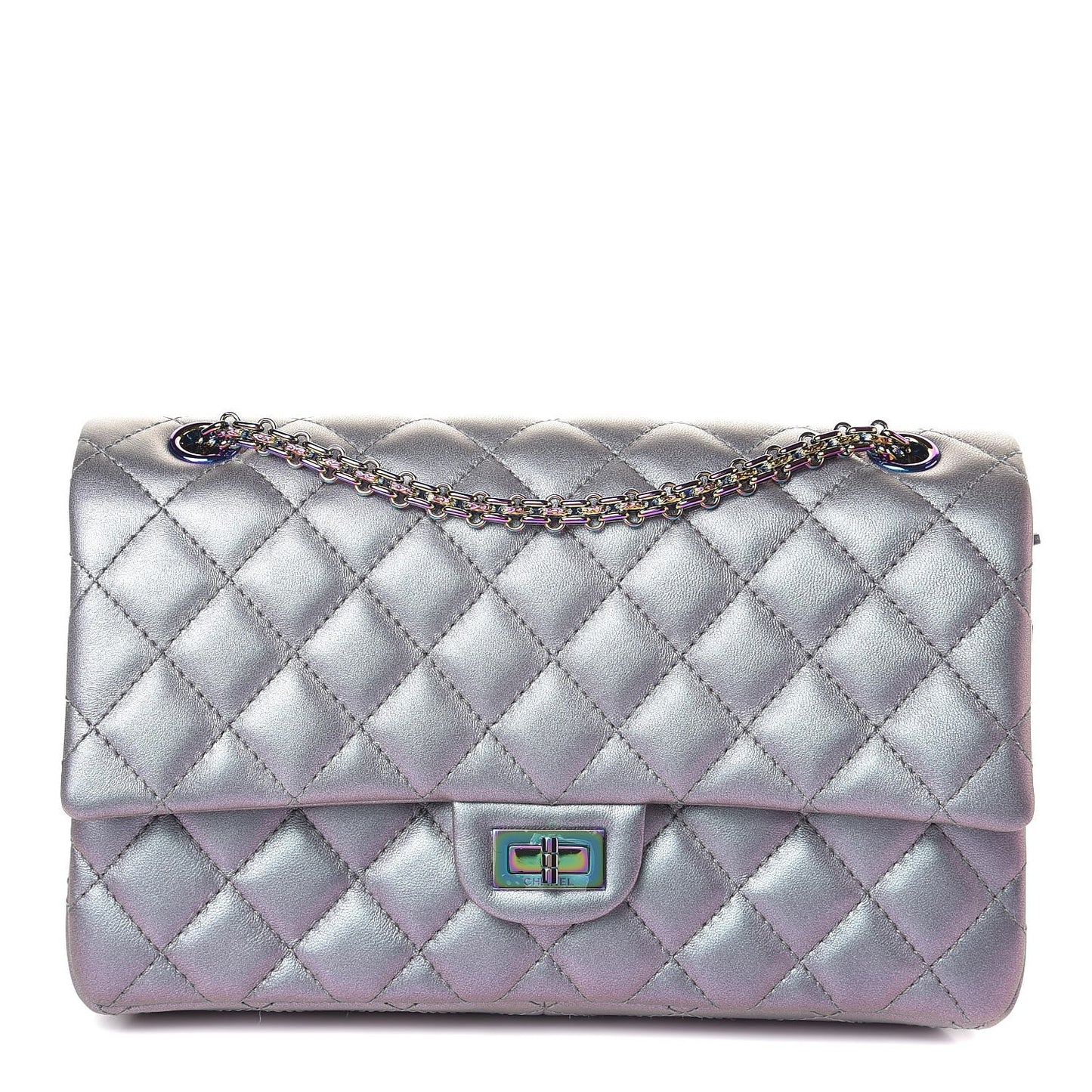 Iridescent Lambskin Quilted 2.55 Reissue 226 Flap Light Purple