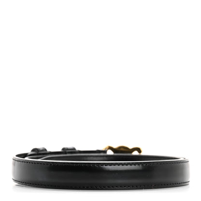 Celine Box Calfskin Small 18mm Triomphe Belt 70 28 Black 2 of 8