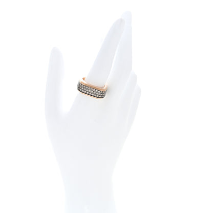 David Yurman 18K Rose Gold Cognac Diamond 10mm Streamline Signet Ring 60 9 2 of 5