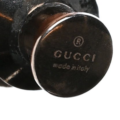 Gucci Metal Feline Head Brooch Aged Silver 4 of 4