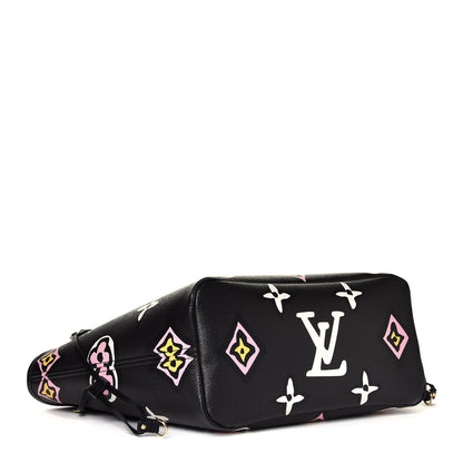 Louis Vuitton Monogram Giant Wild At Heart Neverfull MM Black 3 of 4