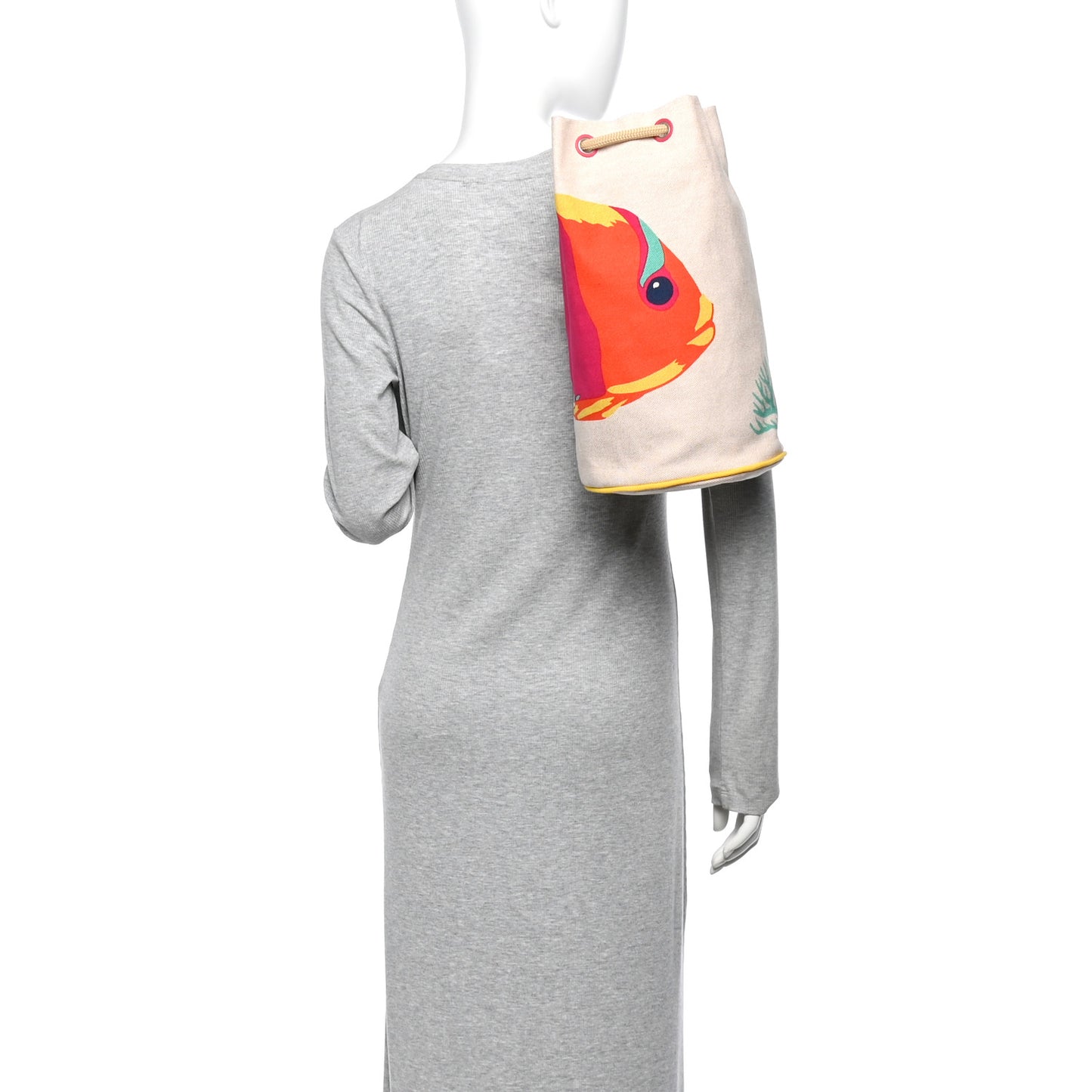 Toile H Canvas Under The Waves Drawstring Duffle Bag