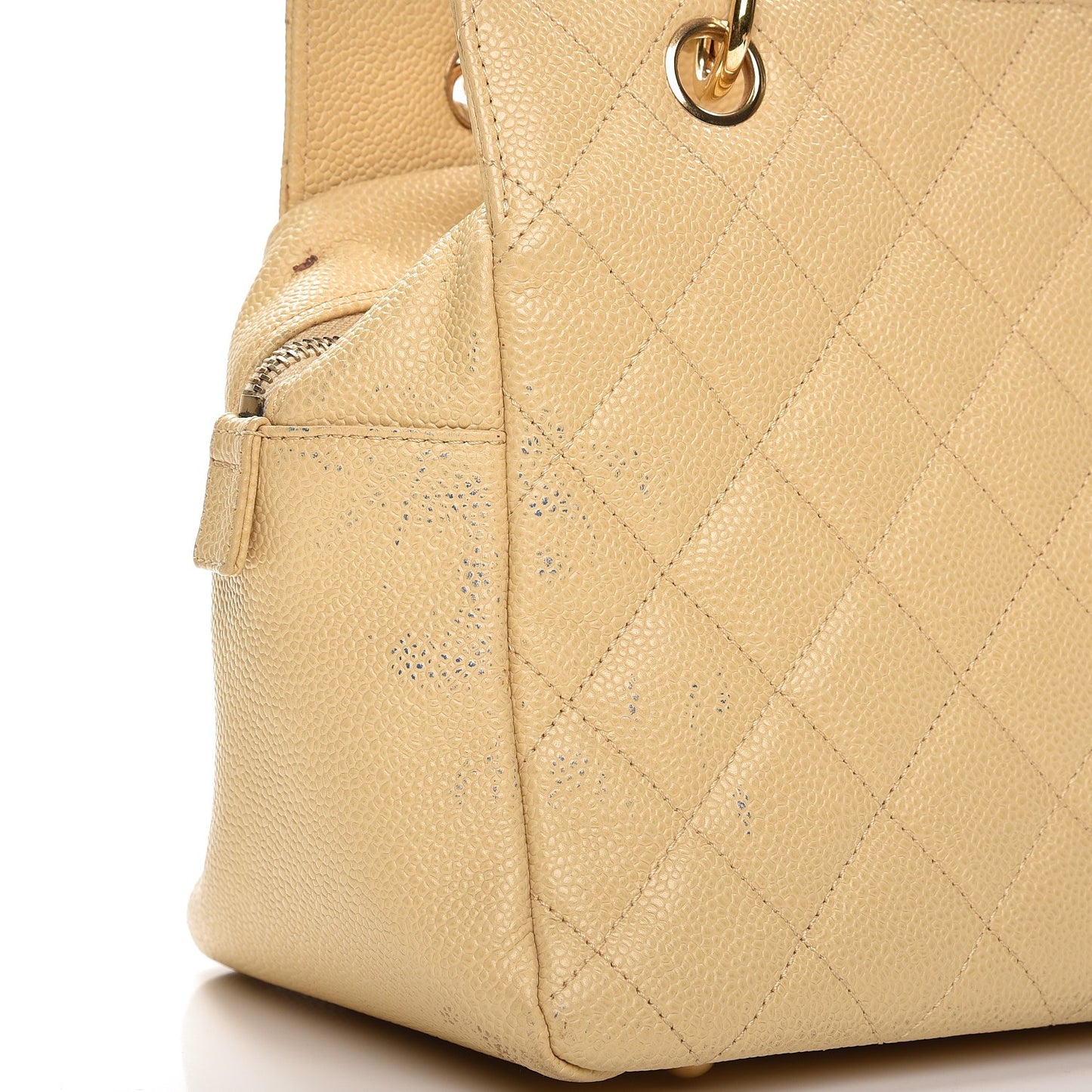 Caviar Quilted Petit Timeless Tote PTT Beige