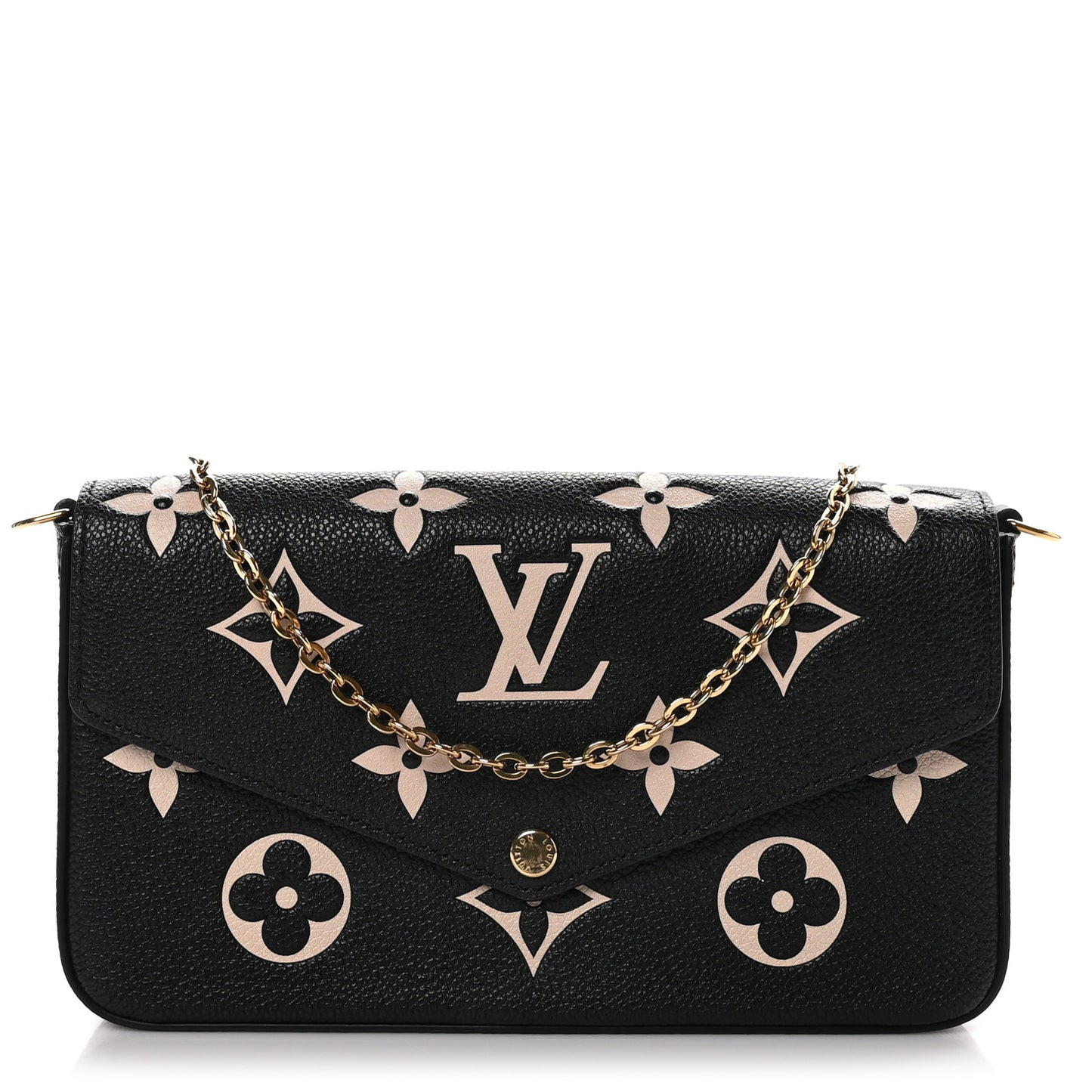 Empreinte Monogram Giant Felicie Pochette Black Beige