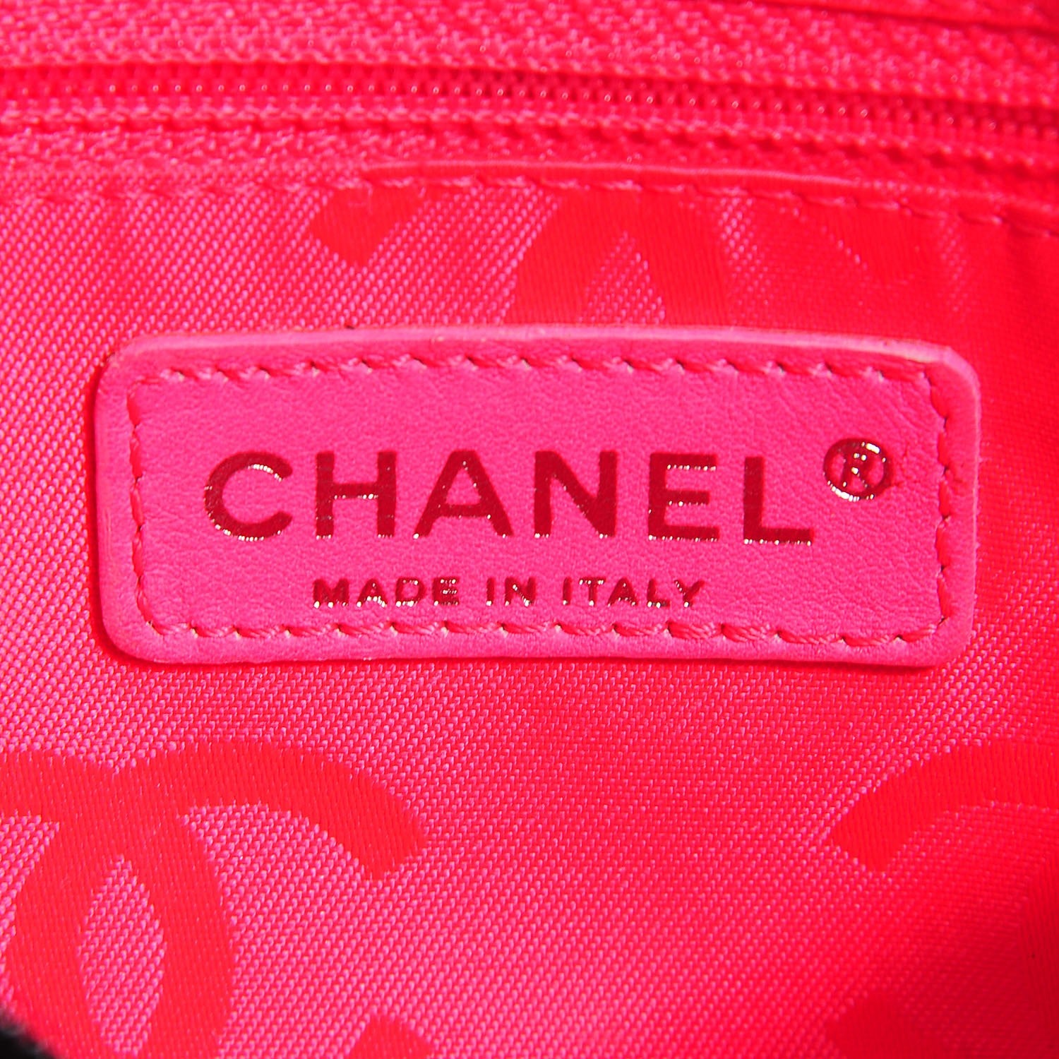 Chanel Calfskin Quilted Cambon Pochette Black White 6 of 7
