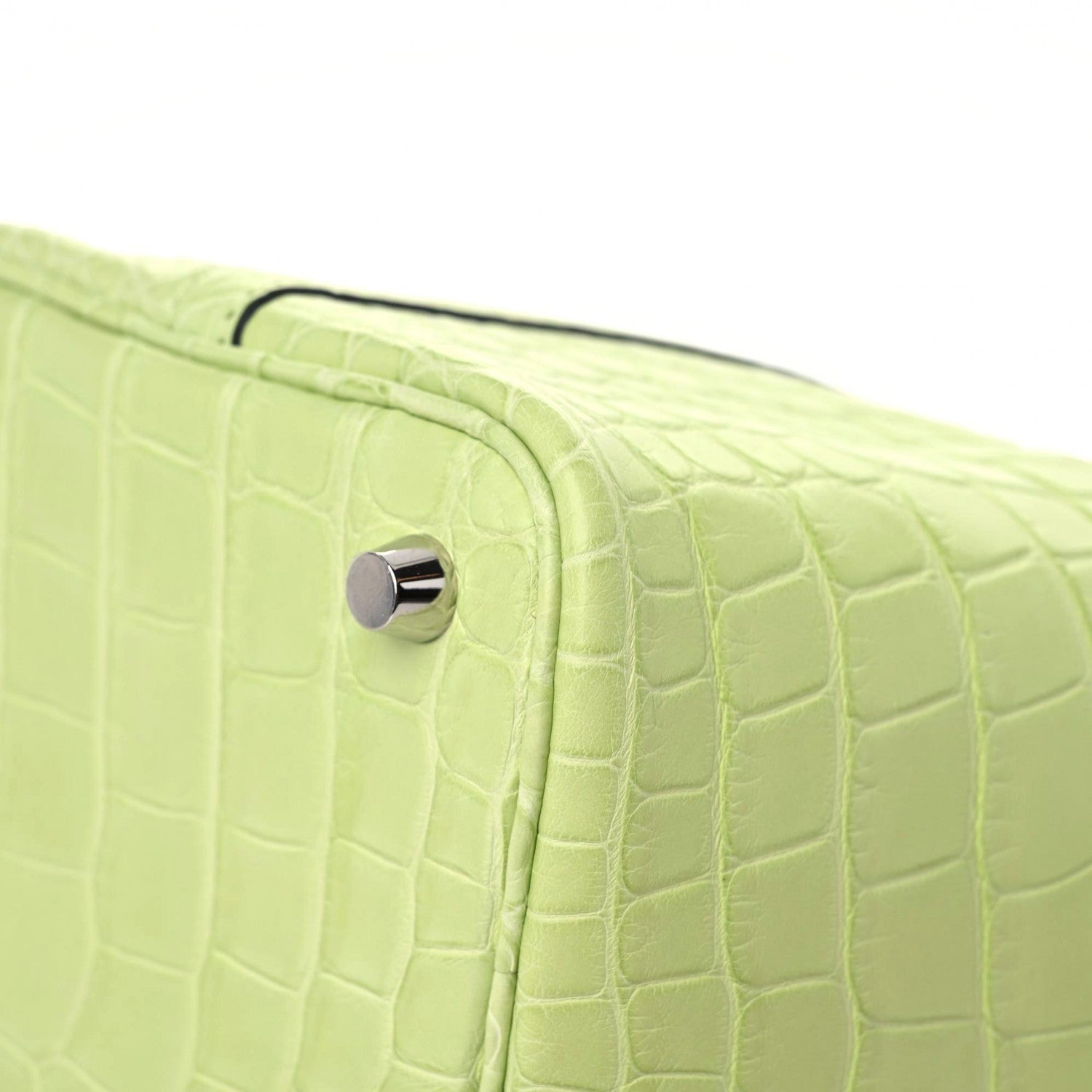 Hermes Matte Alligator Picotin Lock 18 Jaune Bourgeon 6 of 11