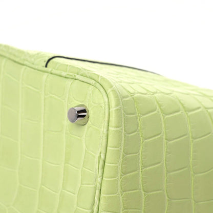 Hermes Matte Alligator Picotin Lock 18 Jaune Bourgeon 6 of 11