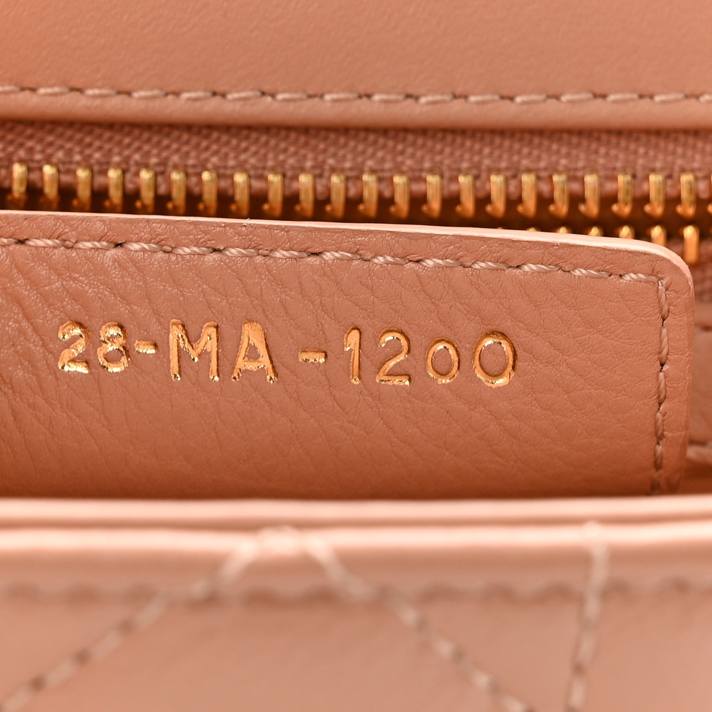 Calfskin Cannage Small Caro Bag  Rose De Vents