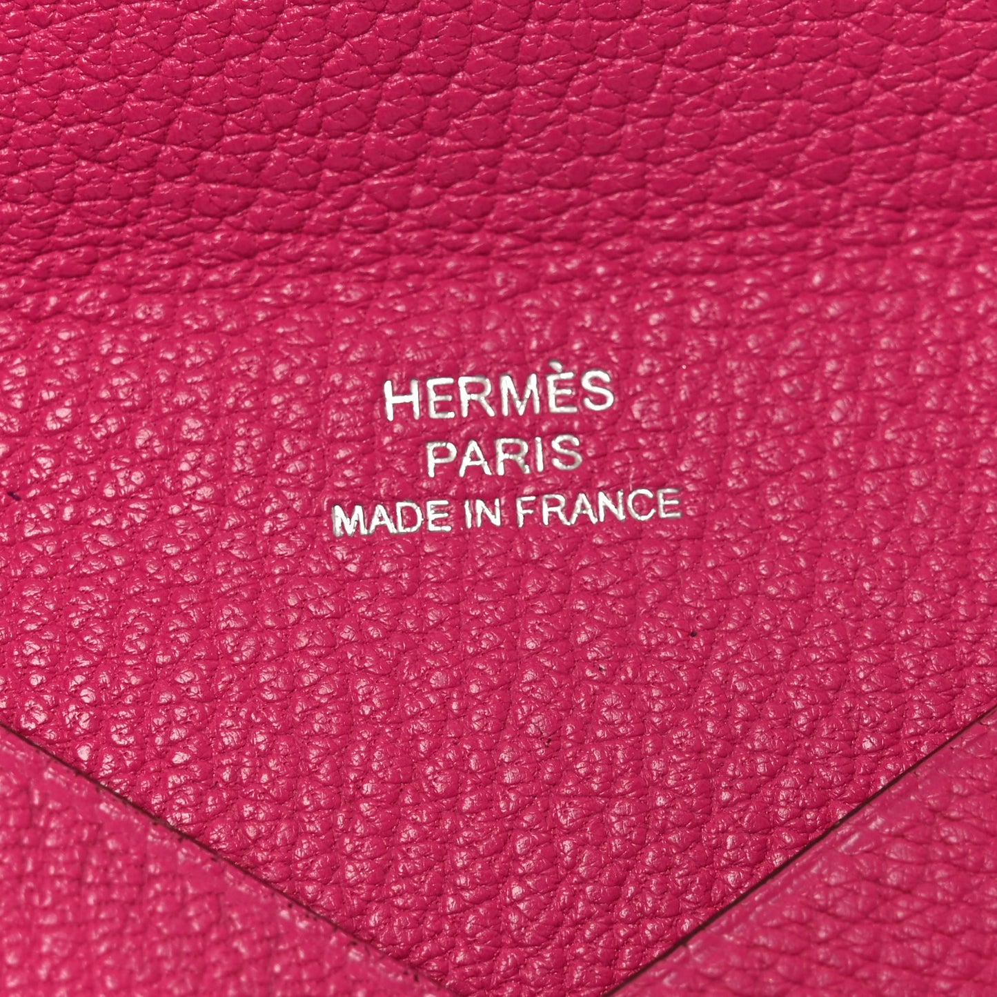 Chevre Mysore Calvi Card Case Rose Pourpre