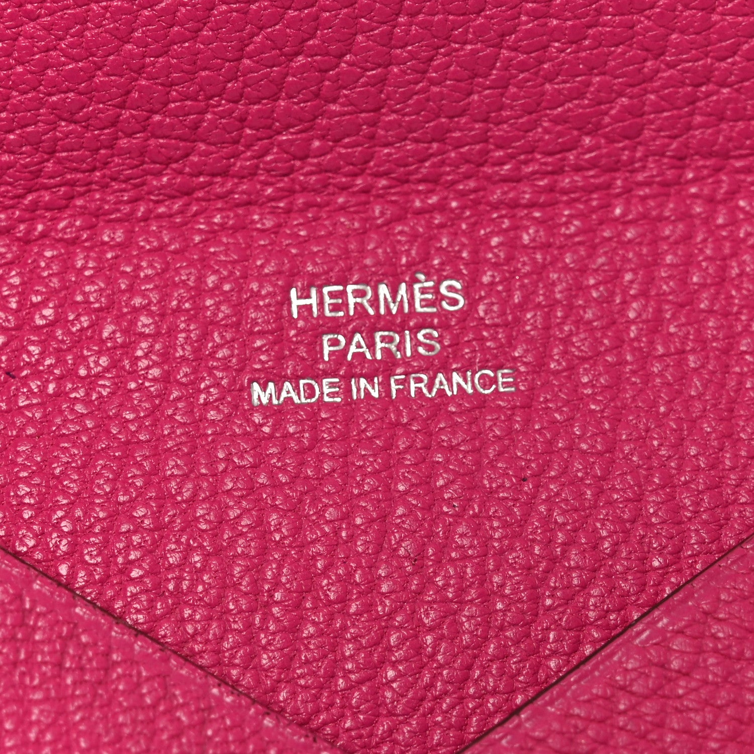 Hermes Chevre Mysore Calvi Card Case Rose Pourpre 6 of 8