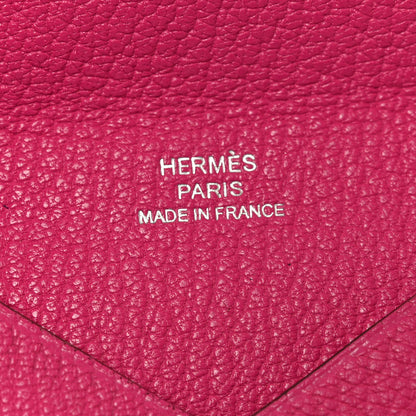 Hermes Chevre Mysore Calvi Card Case Rose Pourpre 6 of 8