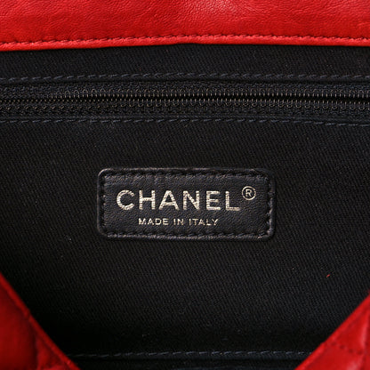 Chanel Washed Lambskin Jumbo Take Away Flap Red 5 of 9