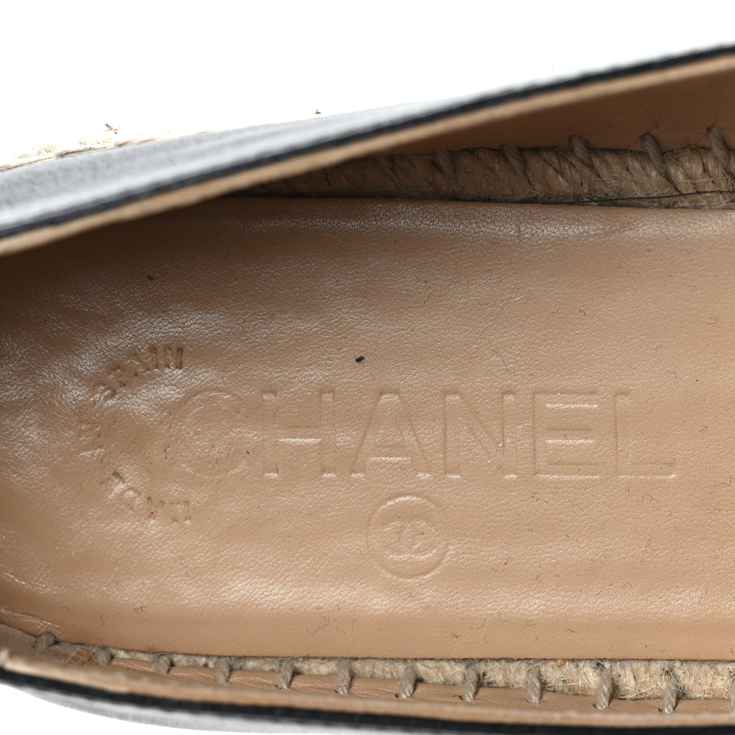 Lambskin CC Espadrilles 40 Black