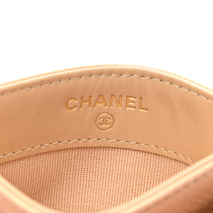 Chanel Caviar Quilted Card Holder Beige 7 of 9