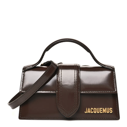 Jacquemus Glazed Calfskin Le Bambino Dark Brown 1 of 10
