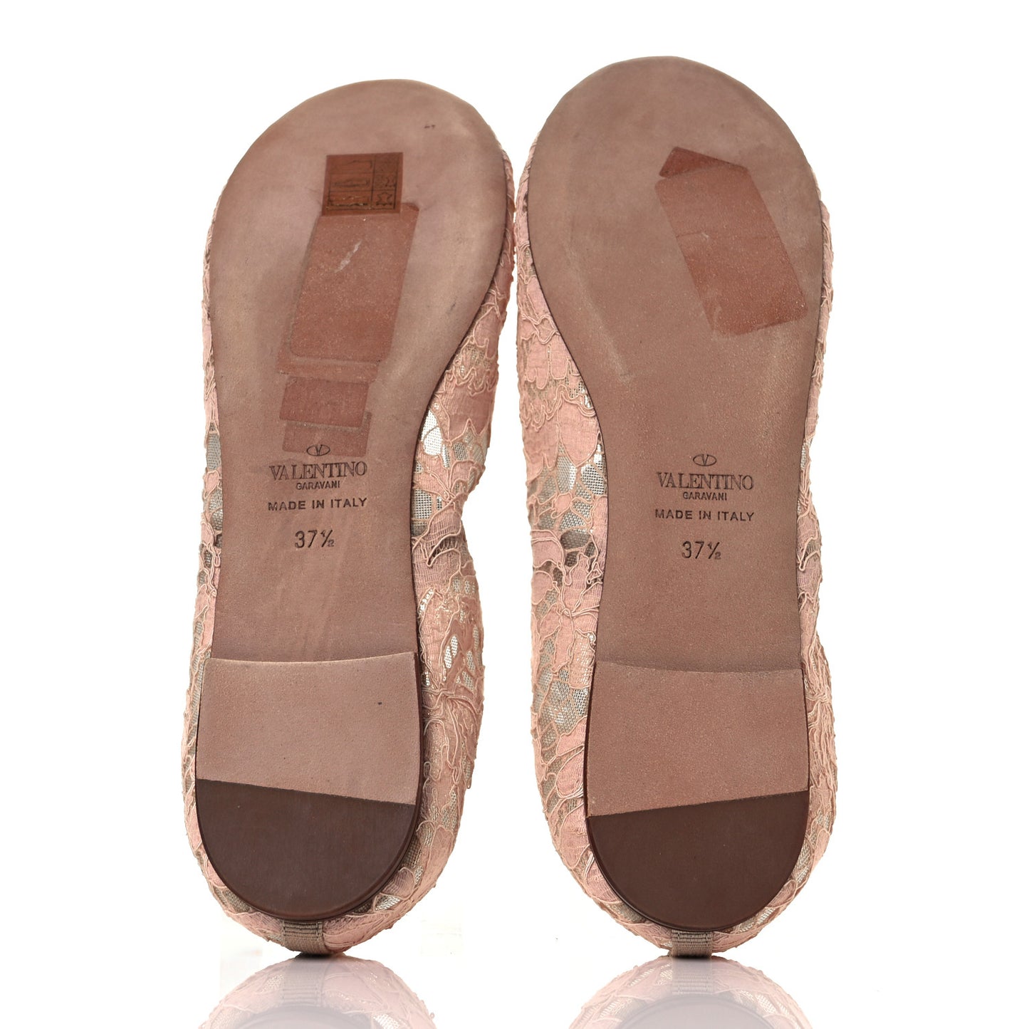 Lace Ballerina Flats 37.5 Carne