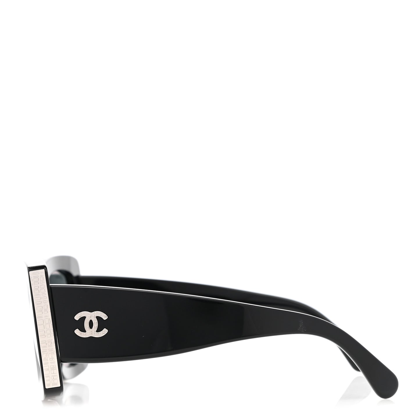 Acetate Rectangle Sunglasses 5435 Black