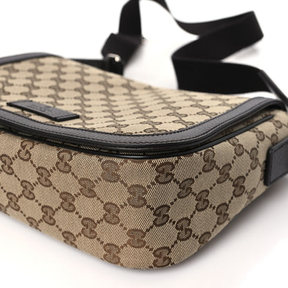 Gucci Monogram Flap Messenger Bag Beige Dark Brown 9 of 9