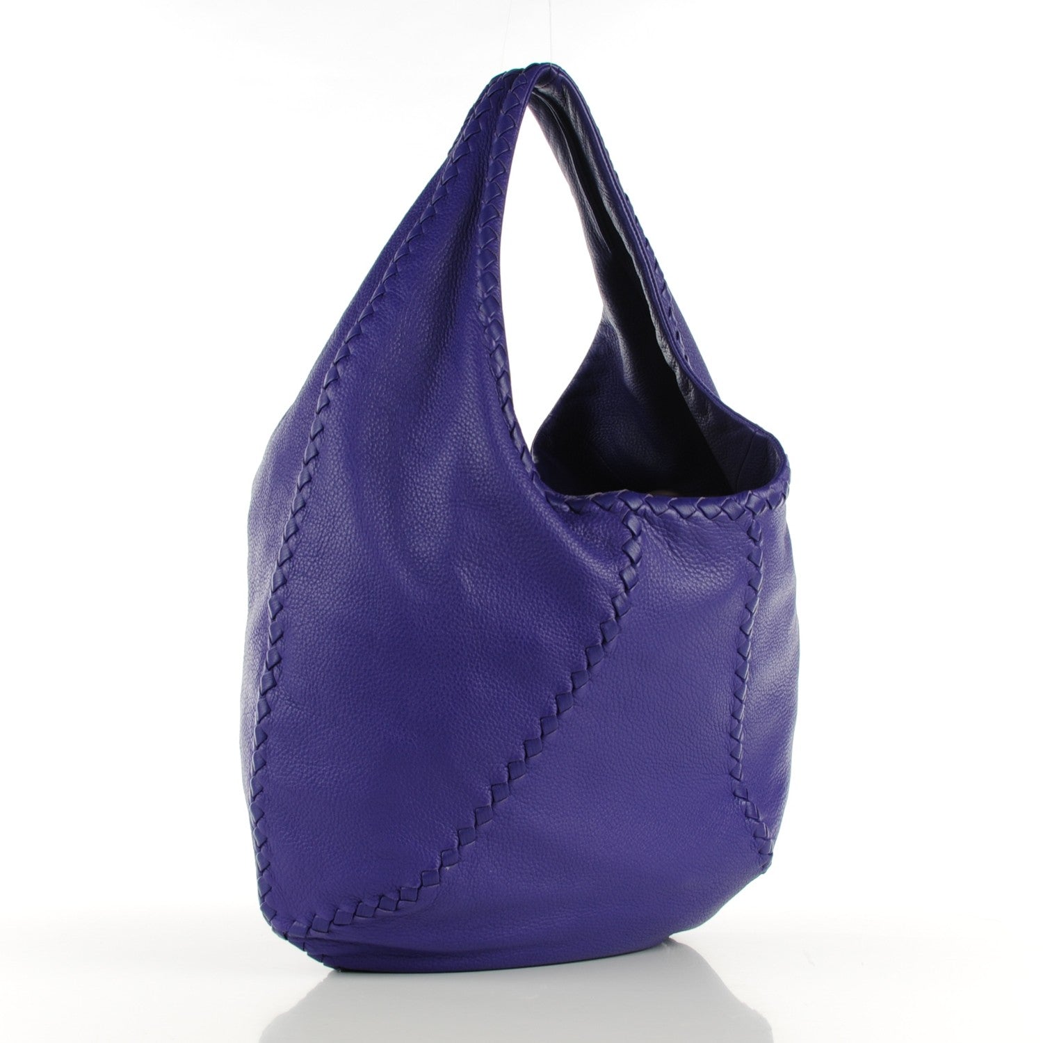 Bottega Veneta Cervo Deerskin Large Hobo Anemone Purple 3 of 7