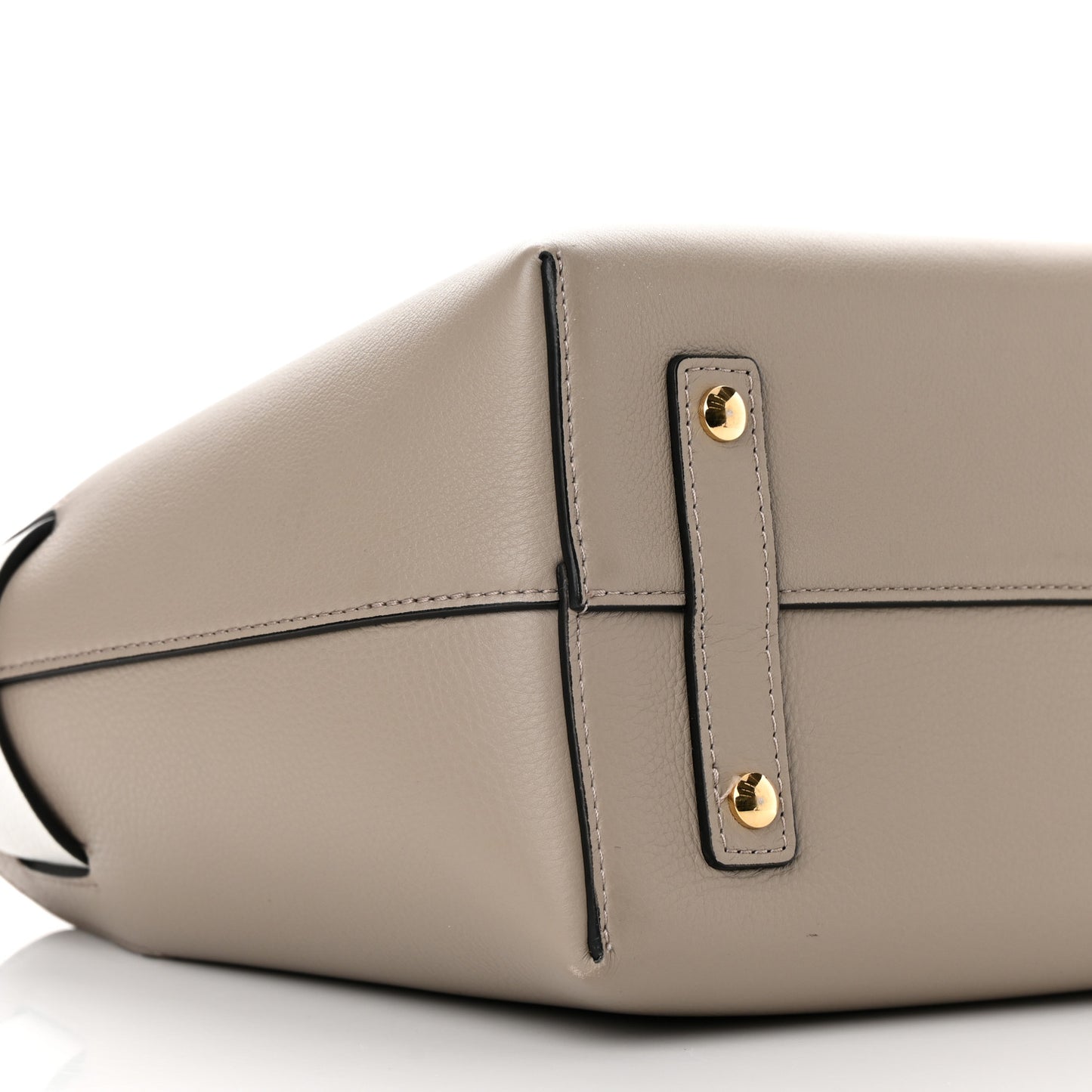 Soft Grain Calfskin Small Belt Bag Mineral Grey