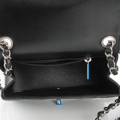 Chanel Lambskin Chevron Quilted Mini Square Flap Black 5 of 8