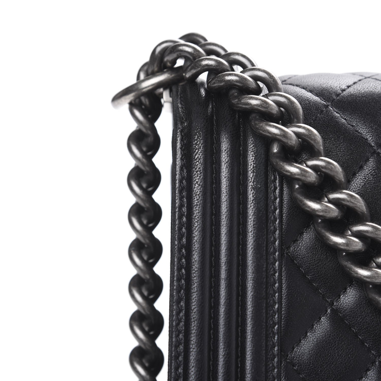 Chanel Lambskin Quilted New Medium Boy Flap Black 7 of 14