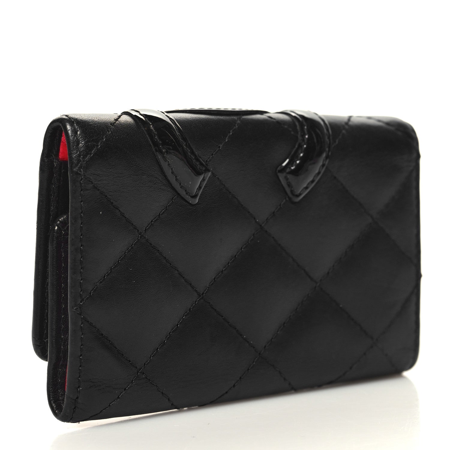 Chanel Calfskin Quilted Cambon 6 Key Holder Black 3 of 11