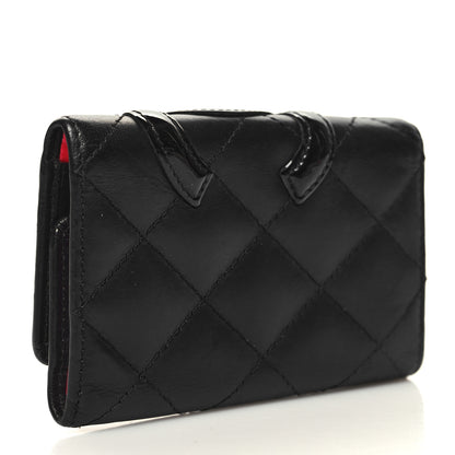 Chanel Calfskin Quilted Cambon 6 Key Holder Black 3 of 11