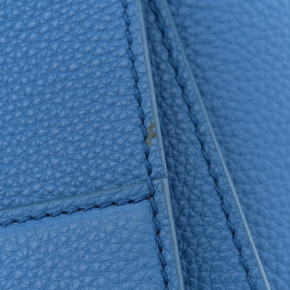 Salvatore Ferragamo Grained Calfskin Sofia Satchel Blue 13 of 14
