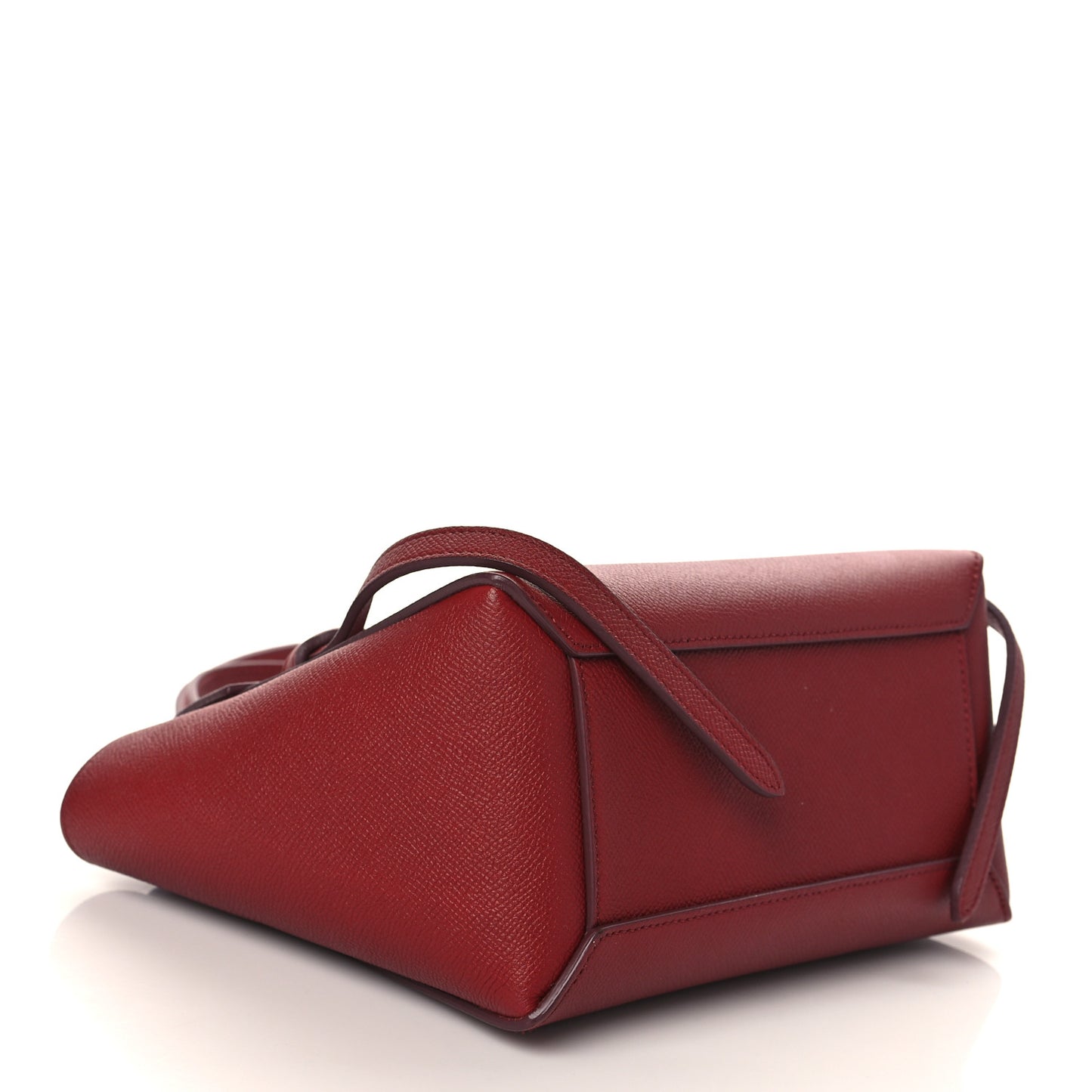 Grained Calfskin Nano Belt Bag Burgundy