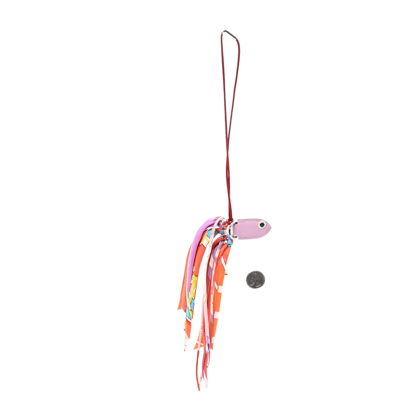 Epsom Silk Petit H Betta Fish Charm Mauve Sylvestre Multicolor