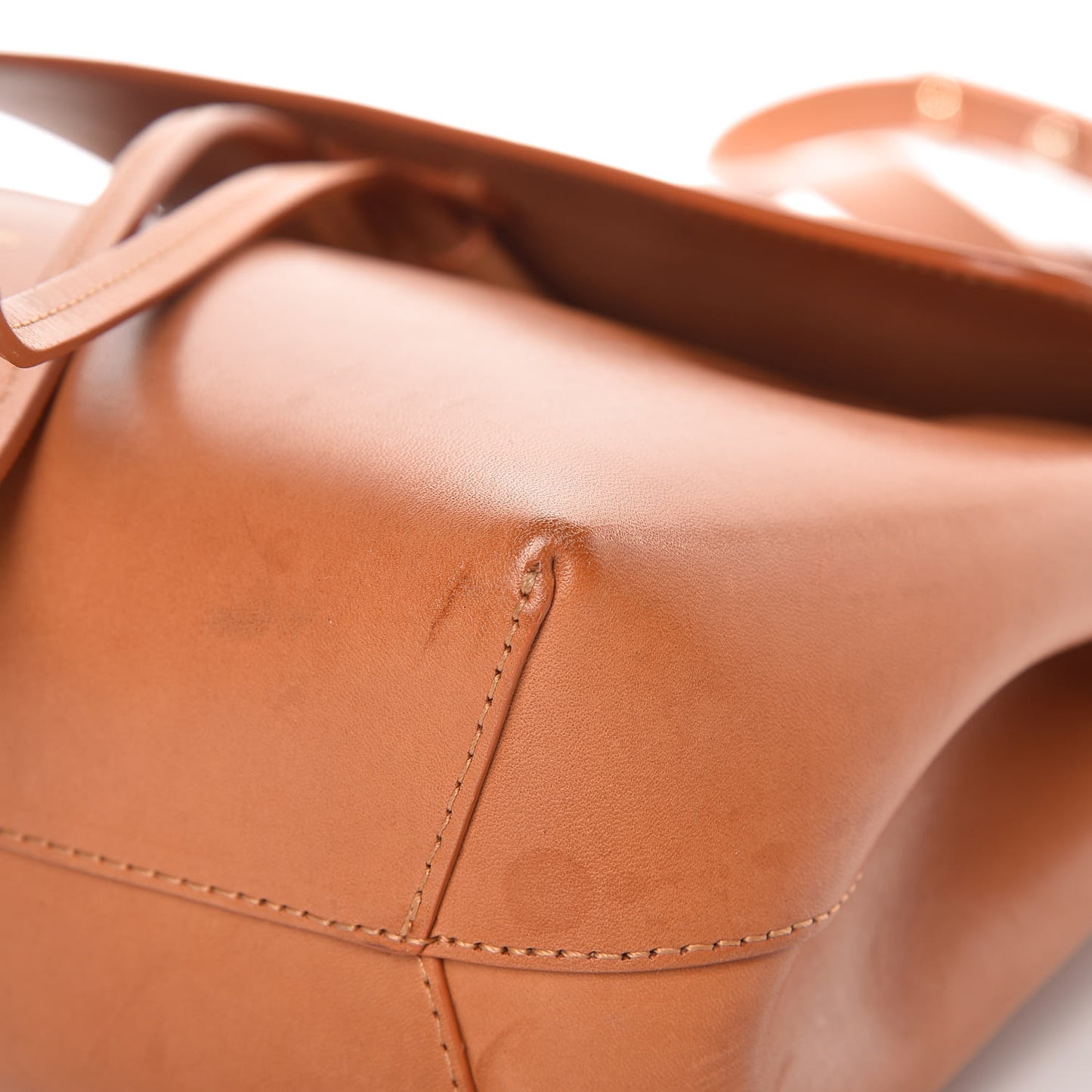 Calfskin Mini Lady Bag Camello Rosa