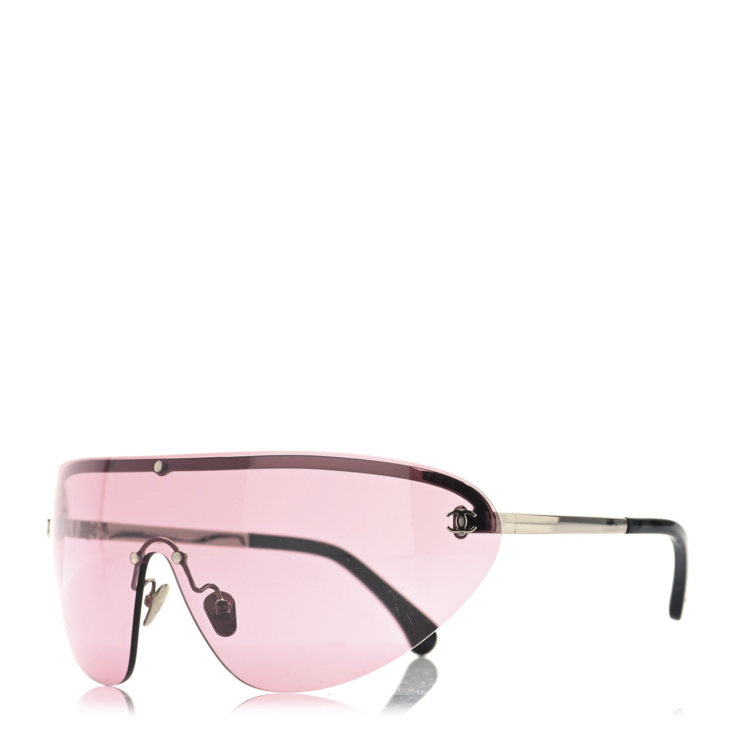 Chanel Metal Shield Sunglasses 71654 Pink 1 of 6