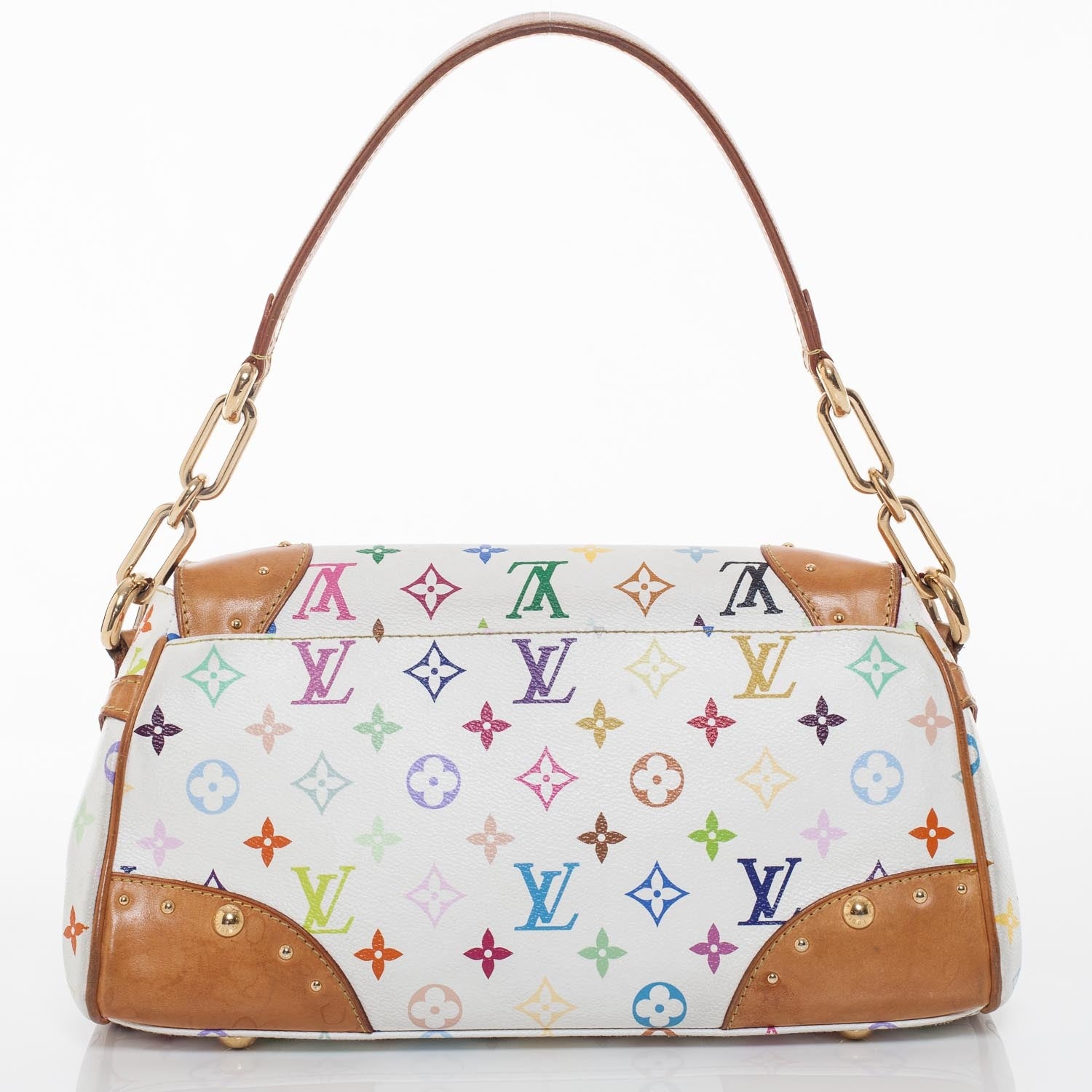 Louis Vuitton Monogram Multicolor Beverly MM White 4 of 9