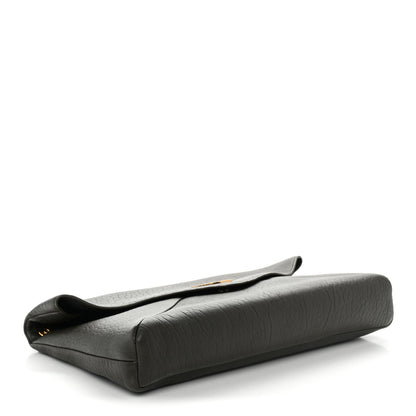 Saint Laurent Grained Lambskin Large Cassandre Chain Pouch Light Musk 4 of 10