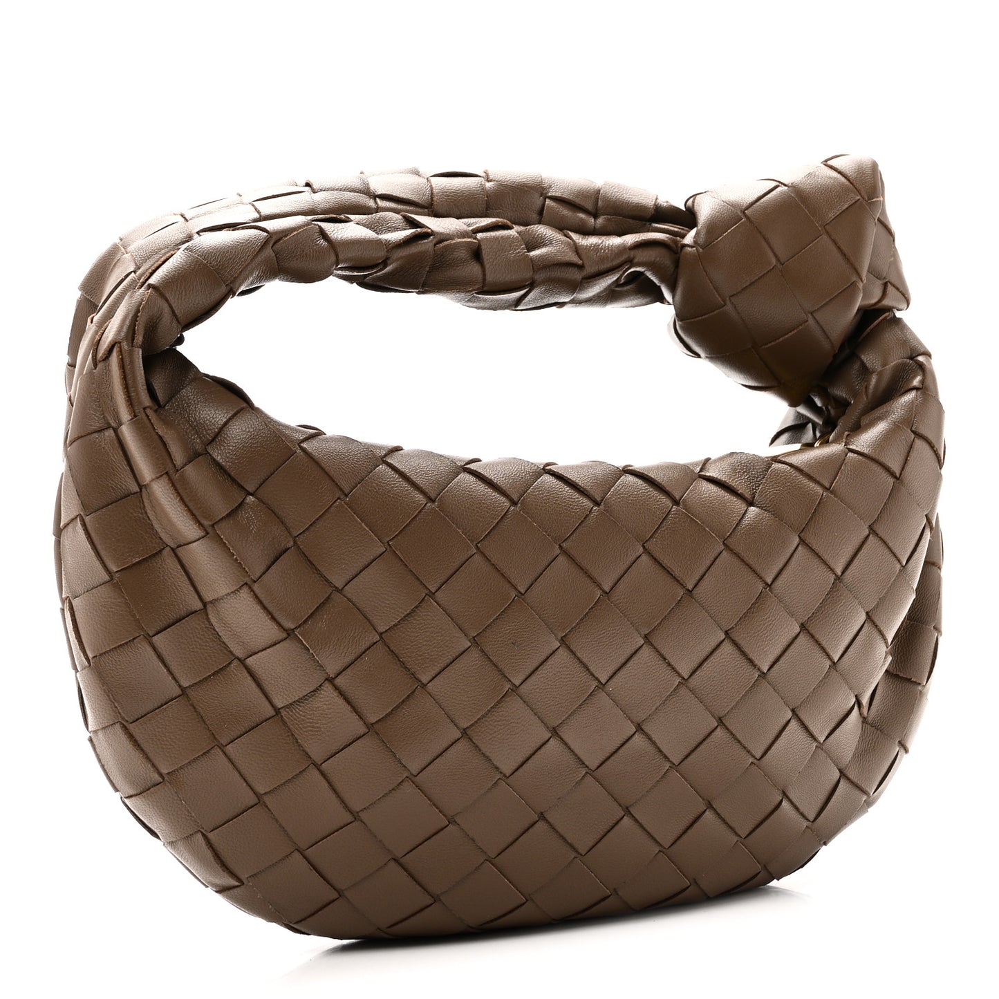 Nappa Intrecciato Mini Jodie Dark Taupe