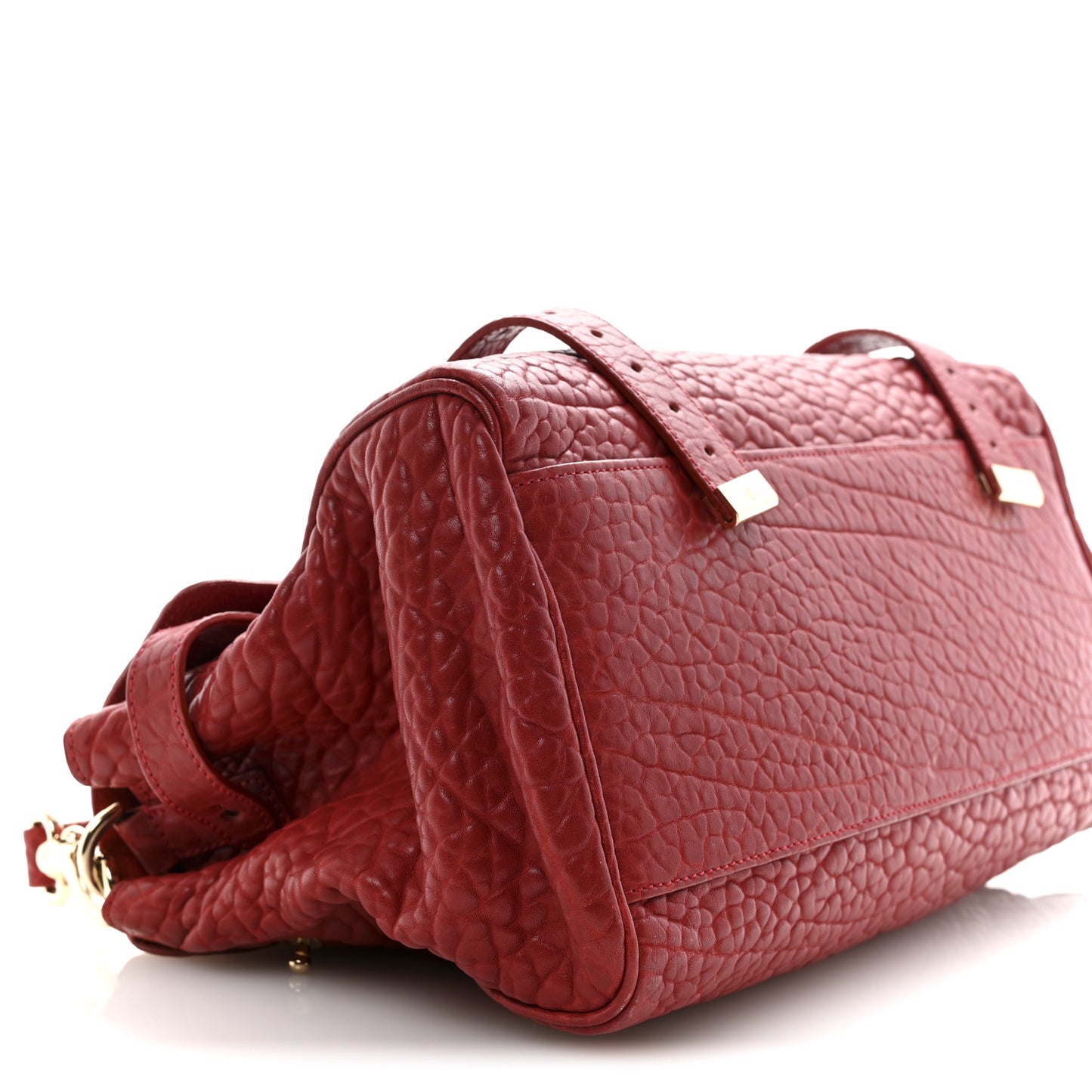 Shrunken Calfskin Medium Alexa Red