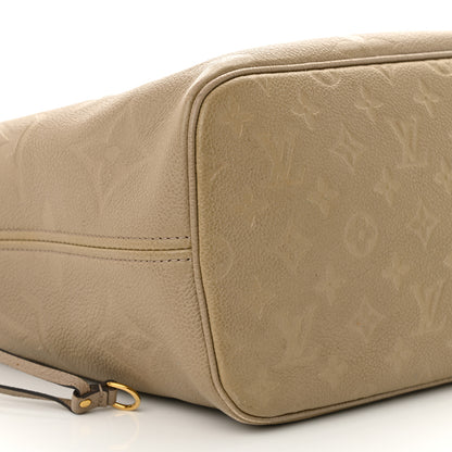 Louis Vuitton Empreinte Monogram Giant Neverfull MM Tourterelle 9 of 17