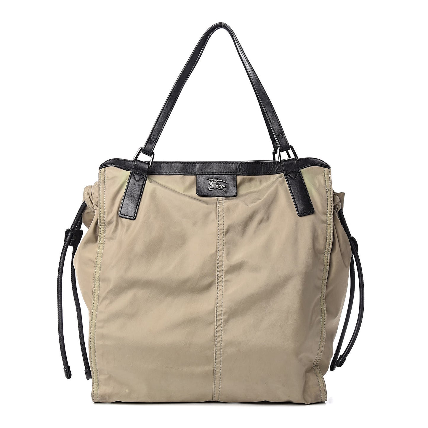 Nylon Buckleigh Packable Tote Bag Beige