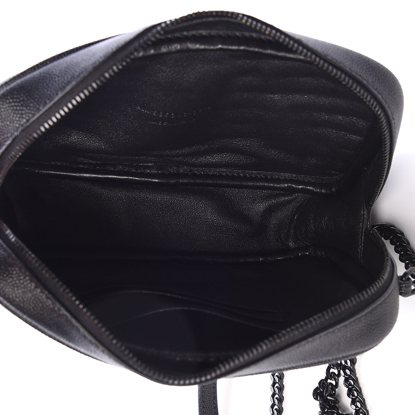 Grain De Poudre Matelasse Monogram Mini Lou Camera Bag Black