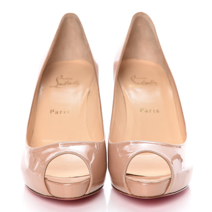 Christian Louboutin Patent No Matter 85 Pumps 39.5 Nude 2 of 10