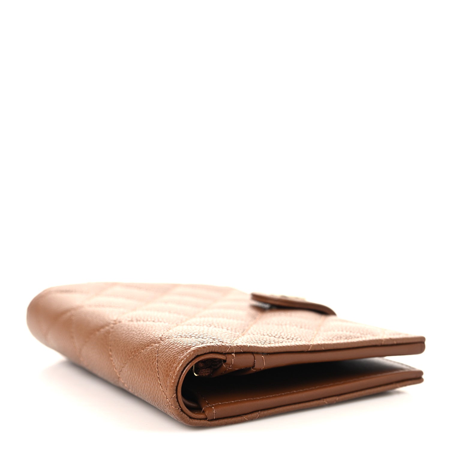 Chanel Caviar Quilted Passport Holder Camel 4 of 8