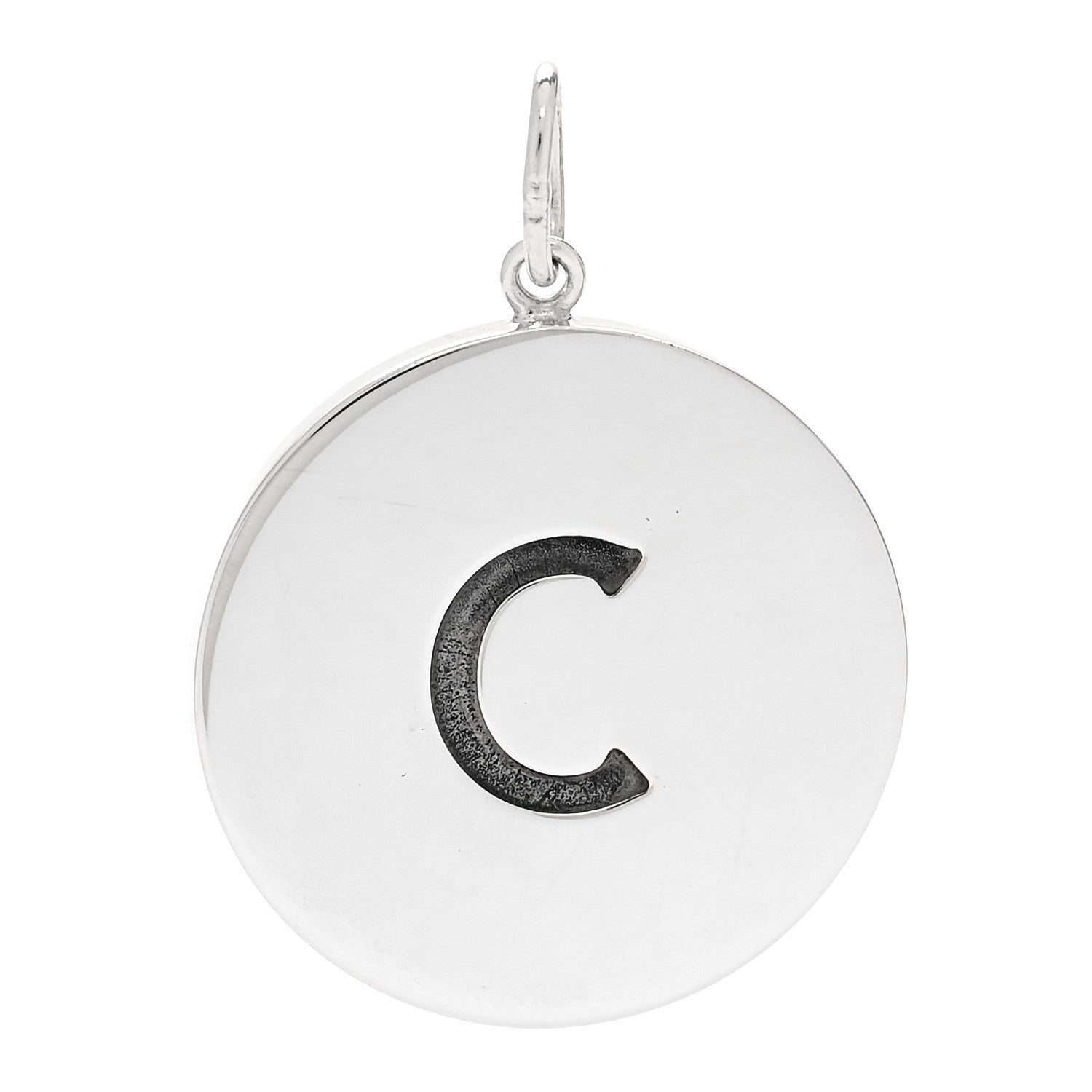 Tiffany Sterling Silver Block Letter C Charm 1 of 5