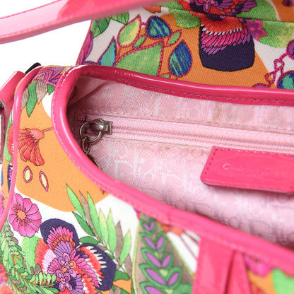 Christian Dior Canvas Floral Saddle Bag Multicolor 13 of 13