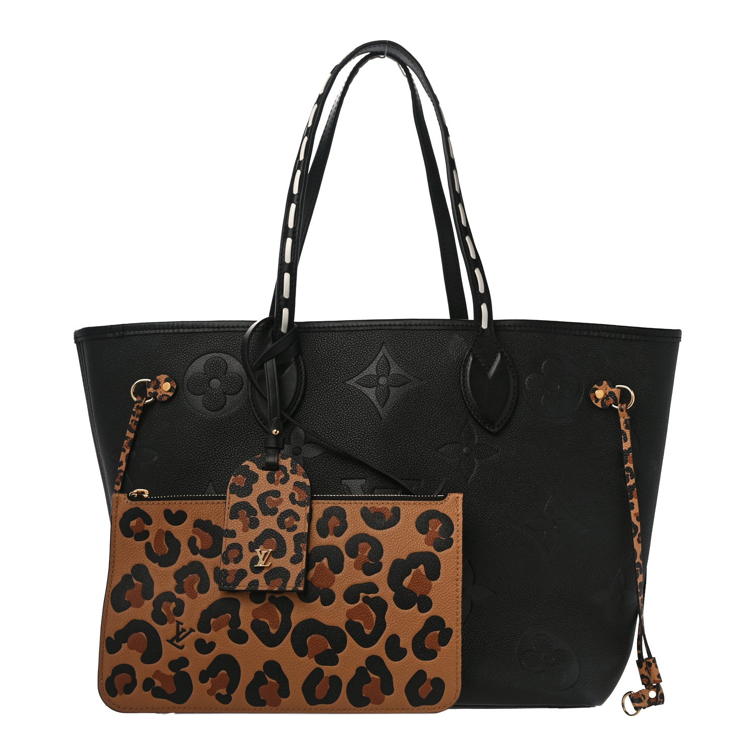Louis Vuitton Empreinte Monogram Giant Wild At Heart Neverfull MM Black 1 of 9