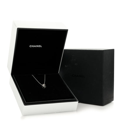 Chanel 18K White Gold Diamond Coco Crush C Necklace 6 of 6