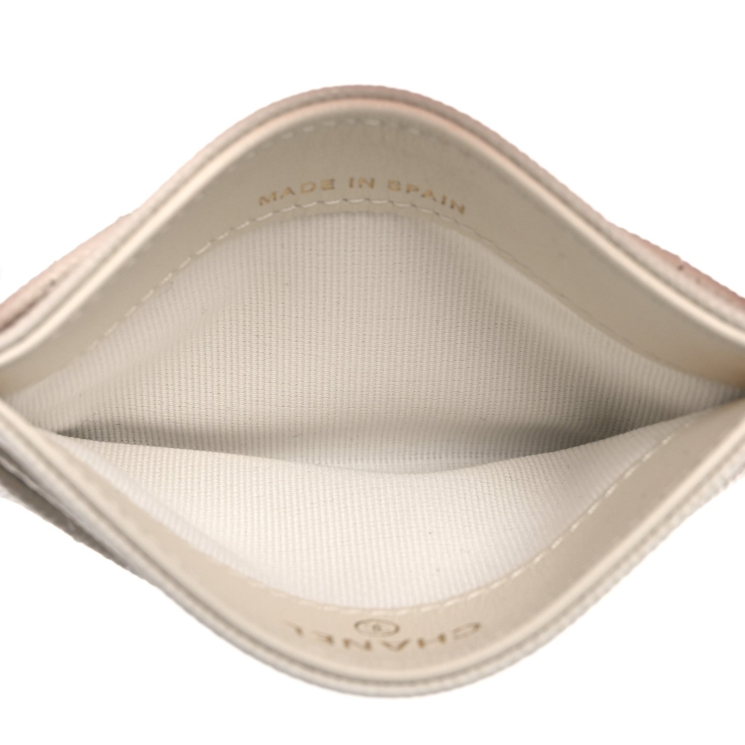 Chanel Caviar Quilted Card Holder White 5 of 11